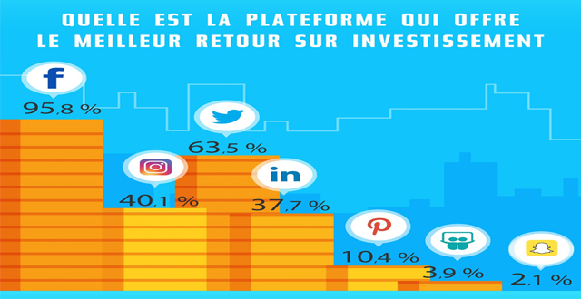 Top 5 des réseaux sociaux qui offrent les meilleurs retour sur investissement