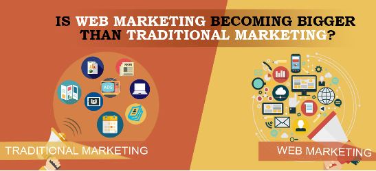 Is web marketing becoming bigger than traditional marketing