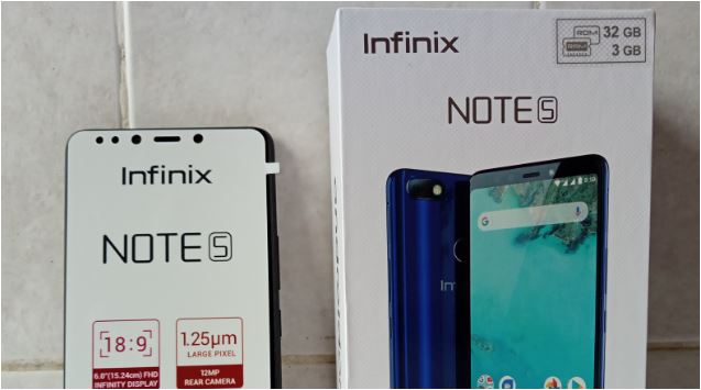 Infinix Note 5 un smartphone intelligent prêt à servir