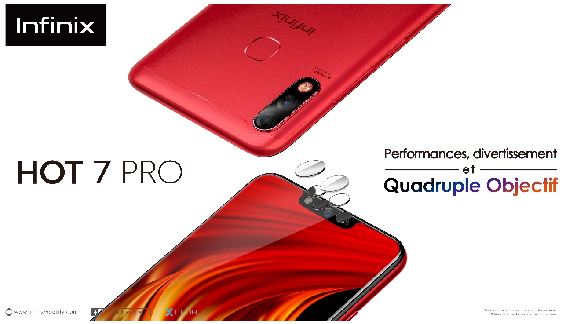 INFINIX Mobile lance le HOT 7 Pro avec ses 4 caméras
