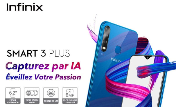 Infinix Smart 3 Plus fiche technique caractéristiques et prix