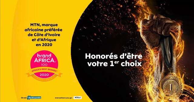 MTN la marque Africaine la plus appréciée en Côte d’Ivoire et en Afrique francophone