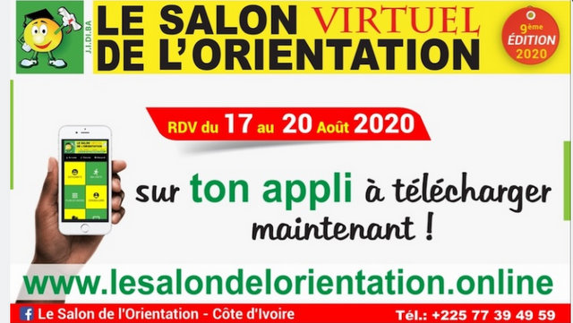 Une application mobile pour participer au Salon de l'Orientation en Côte d'Ivoire
