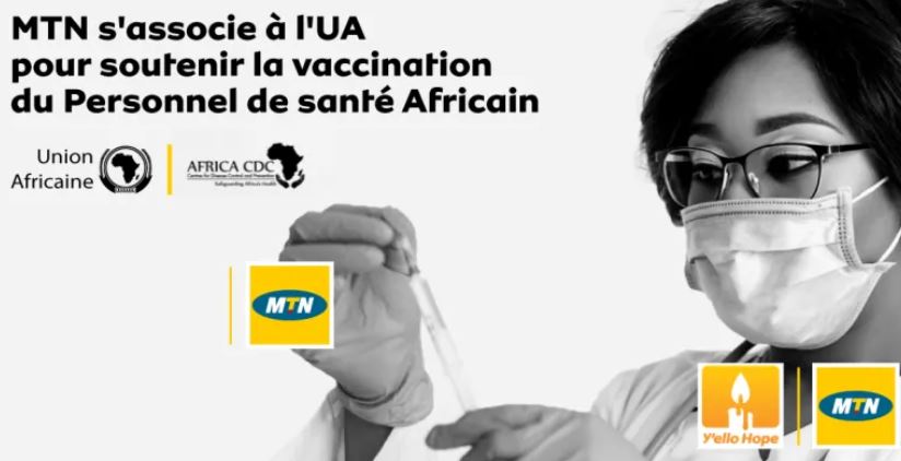 La Compagnie MTN fait un don de 25 millions de dollars US à l'Union Africaine pour la vaccination contre la COVID-19﻿