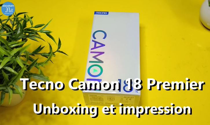 Unboxing Tecno Camon 18 Premier vidéo déballage et impression