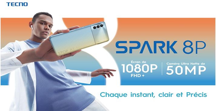 TECNO lance le tout nouveau SPARK 8P Un as pour la nouvelle génération