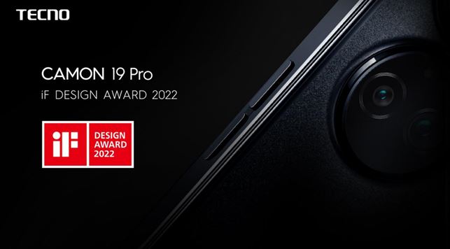 Le TECNO CAMON 19 Pro remporte le prestigieux iF DESIGN AWARD 2022