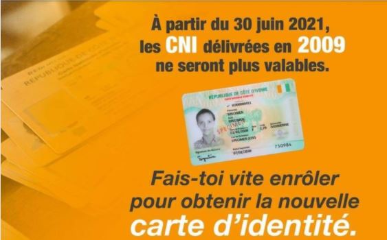 Côte d’Ivoire : Les CNI délivrées en 2009 expirent bientôt (ONECI)